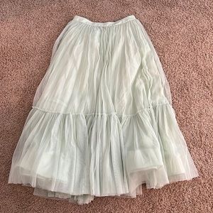 Geisha Designs Mint Tulle Skirt